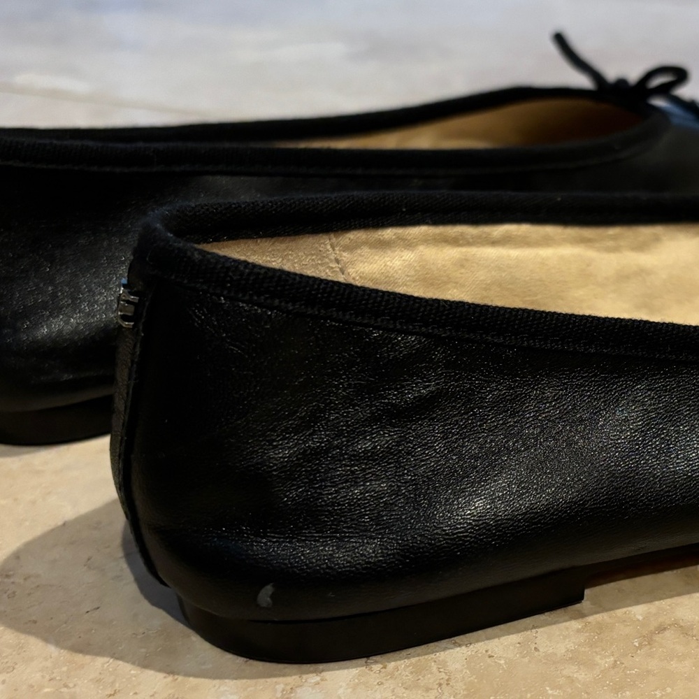 SAM EDELMAN Felicia Luxe Flat Black Leather, size 9Wide - Picture 10 of 12